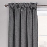 Velosso Westwood Dimout Pencil Pleat Curtains in Charcoal | Size: 168 cm width x 183 cm drop