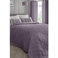 Dreams & Drapes 'Hanworth' Modern Leaves & Fauna Striped Duvet Cover Set in Lavender