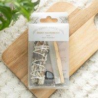 KDMD Yerba Santa Sage Energy Cleansing Smudge Kit in White