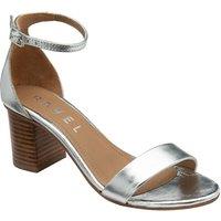 Ravel Women's 'Callie' Leather Heeled Sandals in Silver | Size: 7