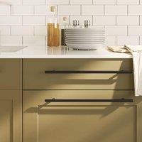 Berkfield Home Cabinet Handles 5 pcs Black 320 mm Stainless Steel