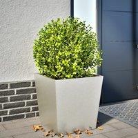 Berkfield Home Garden Planter 50x50x50 cm Stainless Steel in Black | Size: 50 x 50 x 50 cm