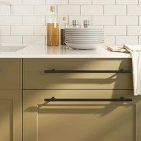 Berkfield Home Cabinet Handles 20 pcs Black 320 mm Stainless Steel