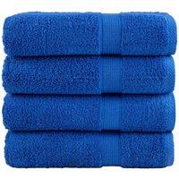 Berkfield Home Premium Shower Towels SOLUND 4pcs Blue 70x140cm 600gsm
