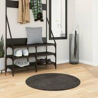 Rug ISTAN High Pile Shiny Look Anthracite ? 80 cm