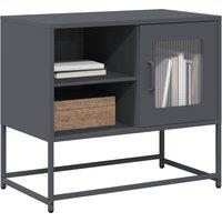Berkfield Home TV Cabinet Anthracite 68x39x60.5 cm Steel in Black