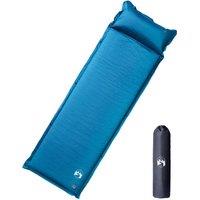 Berkfield Home Self Inflating Camping Mattress with Pillow 1-Person Turquoise in Black