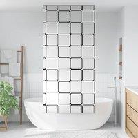 Berkfield Home Shower Roller Blind 110x240 cm Fabric Width 106 cm in Black