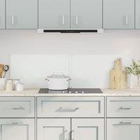 Berkfield Home Kitchen Backsplashes 2 pcs Transparent 70x50 cm Tempered Glass in Black