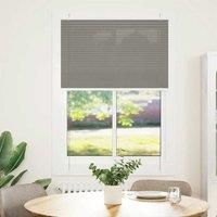 Berkfield Home Pleated Blind Anthracite 85x100 cm Fabric Width 84.4 cm Polyester in Black