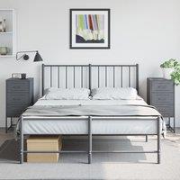 Berkfield Home Bedside Cabinets 2 pcs Anthracite 36x39x78 cm Steel in Black | Size: 36 x 39 x 78 cm