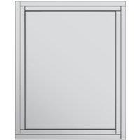 MirrorOutlet All Glass Bevelled Large Dress Mirror 144 x 115.5CM 4ft8 x 3ft9 in Silver | Size: 1 Pack