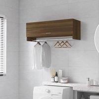 Berkfield Home Wardrobe Brown Oak 100x32.5x35 cm Engineered Wood