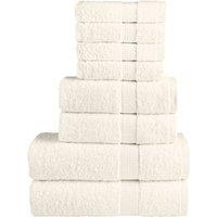 8 Piece Premium Towel Set SOLUND Cream 600 gsm