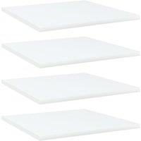 Berkfield Home Bookshelf Boards 4 pcs White 40x40x1.5 cm Engineered Wood