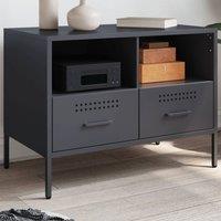 Berkfield Home TV Cabinet Anthracite 68x39x50.5 cm Steel in Black