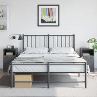 Berkfield Home Bedside Cabinets 2pcs Anthracite 34.5x39x62 cm Steel in Black