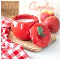 KDMD Apple Shaped Candle Jar in Red