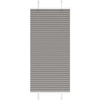 Berkfield Home Pleated Blind Anthracite 55x150 cm Fabric Width 54.4 cm Polyester in Black