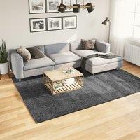 Berkfield Home Rug OVIEDO Short Pile Anthracite 200x280 cm in Black | Size: Medium