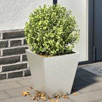 Berkfield Home Garden Planters 30x30x30 cm 2 pcs Stainless Steel in Black | Size: 30 x 30 x 30 cm