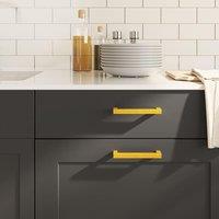 Berkfield Home Cabinet Handles 10 pcs Gold 128 mm Stainless Steel