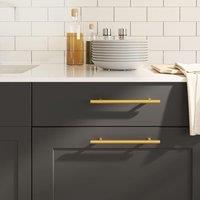 Berkfield Home Cabinet Handles 10 pcs Gold 160 mm Stainless Steel