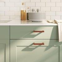 Berkfield Home Cabinet Handles 10 pcs Bronze 96 mm Stainless Steel in Brown