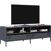 Berkfield Home TV Cabinet Anthracite 135x39x43.5 cm Cold-rolled Steel in Black