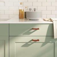 Berkfield Home Cabinet Handles 20 pcs Bronze 64 mm Stainless Steel in Brown