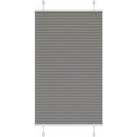 Berkfield Home Pleated Blind Anthracite 70x150 cm Fabric Width 69.4 cm Polyester in Black