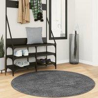 Rug OVIEDO Short Pile Anthracite v 120 cm