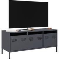 Berkfield Home TV Cabinet Anthracite 101.5x39x43.5 cm Cold-rolled Steel in Black