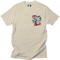 Rum Knuckles Men's Native Skull T-Shirt in Light Sand | Size: Medium