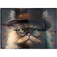 Warren Reed - Designer Persian Cat With Glasses Splashart Chopping Board
