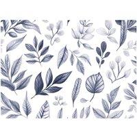 Warren Reed - Designer Grey Hand Drawn Leaves Chopping Board
