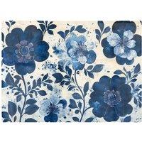 Warren Reed - Designer Blue Floral Painting Chopping Board