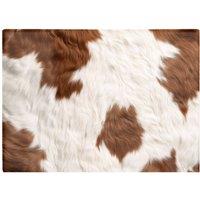 Warren Reed - Designer Brown & White Cow Hide Print Chopping Board
