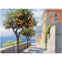 Warren Reed - Designer Oranges Growing In Sorrento Chopping Board