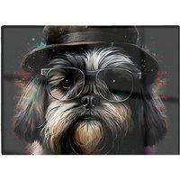 Warren Reed - Designer Lhasa Apso Dog Splashart Chopping Board