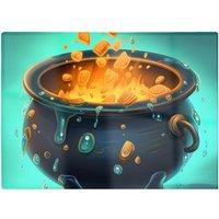 Warren Reed - Designer Bubbling Cauldron Splashart Chopping Board
