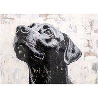 Warren Reed - Designer Banksy Inspired Thoughtful Black Labrador Chopping Board