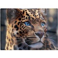 Warren Reed - Designer Beautiful Leopard Chopping Board in Brown