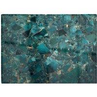 Warren Reed - Designer Teal Quartz Effect Chopping Board in Blue