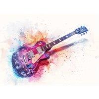 Warren Reed - Designer Cosmic Melody: Abstract Guitar Visions Chopping Board