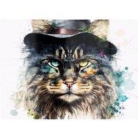 Warren Reed - Designer Norwegian Forest Cat Splashart Chopping Board