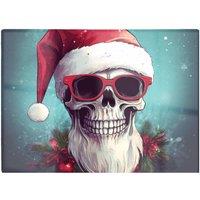 Warren Reed - Designer Santa Skull Splashart Chopping Board