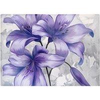 Warren Reed - Designer Purple Lilies Chopping Board