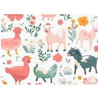 Warren Reed - Designer Fun On The Farmyard Chopping Board