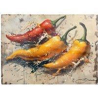 Warren Reed - Designer Vivid Burst: Pepper Splash Chopping Board